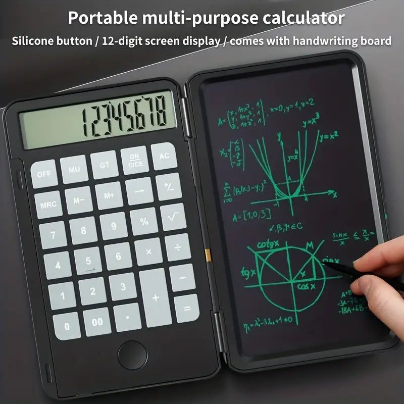 Trendiko 2-in-1 LCD Writing Calculator & Notepad