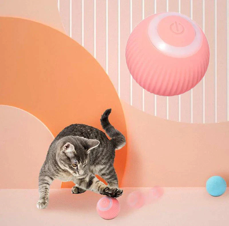 Trendiko Interactive Cat Ball: Silent Rolling Toy