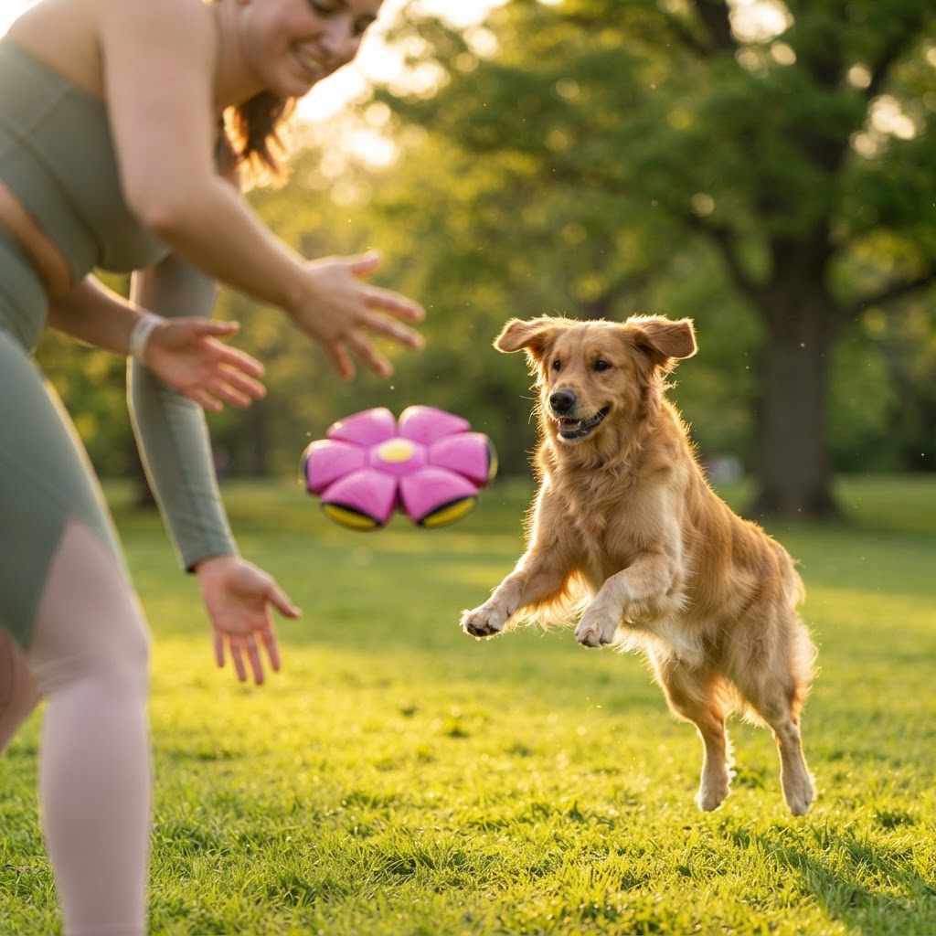 Trendiko Transforming Flying Disc Dog Toy