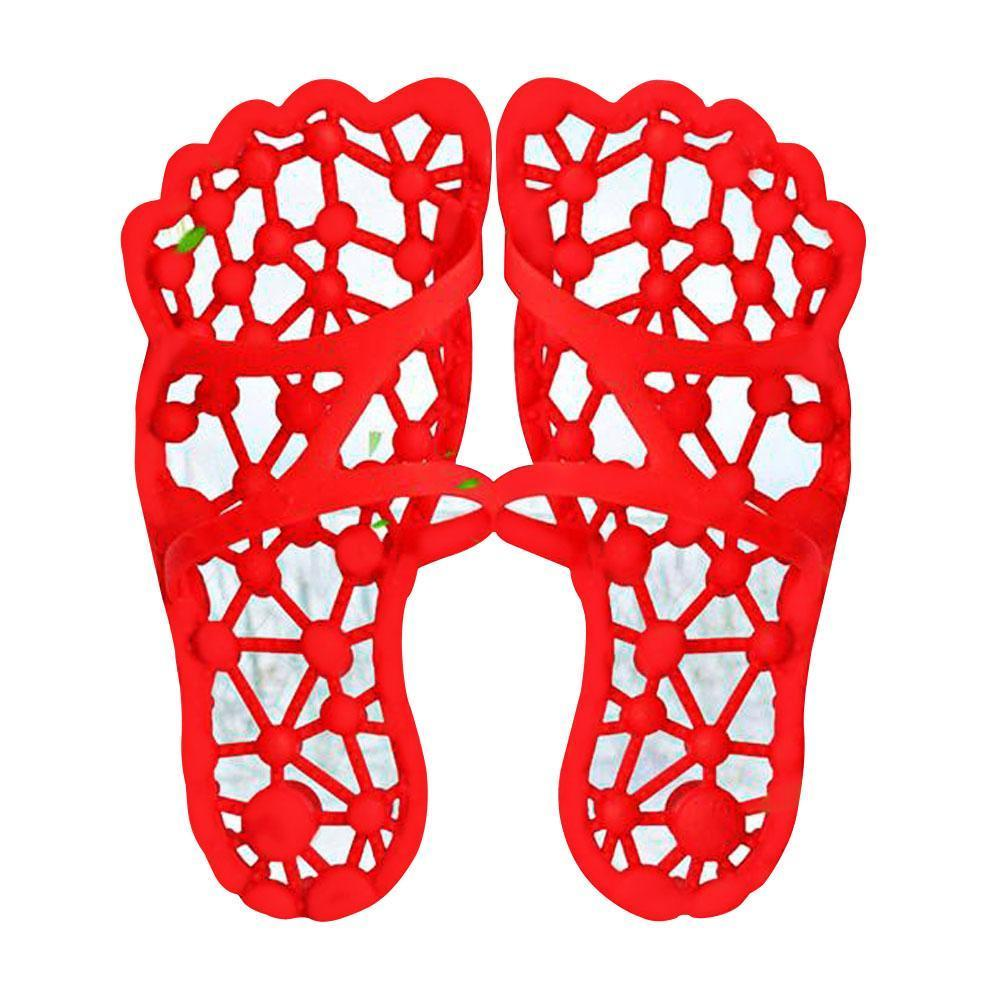 Acupressure massage slippers