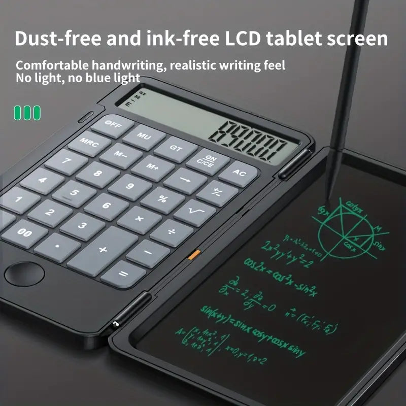 Trendiko 2-in-1 LCD Writing Calculator & Notepad