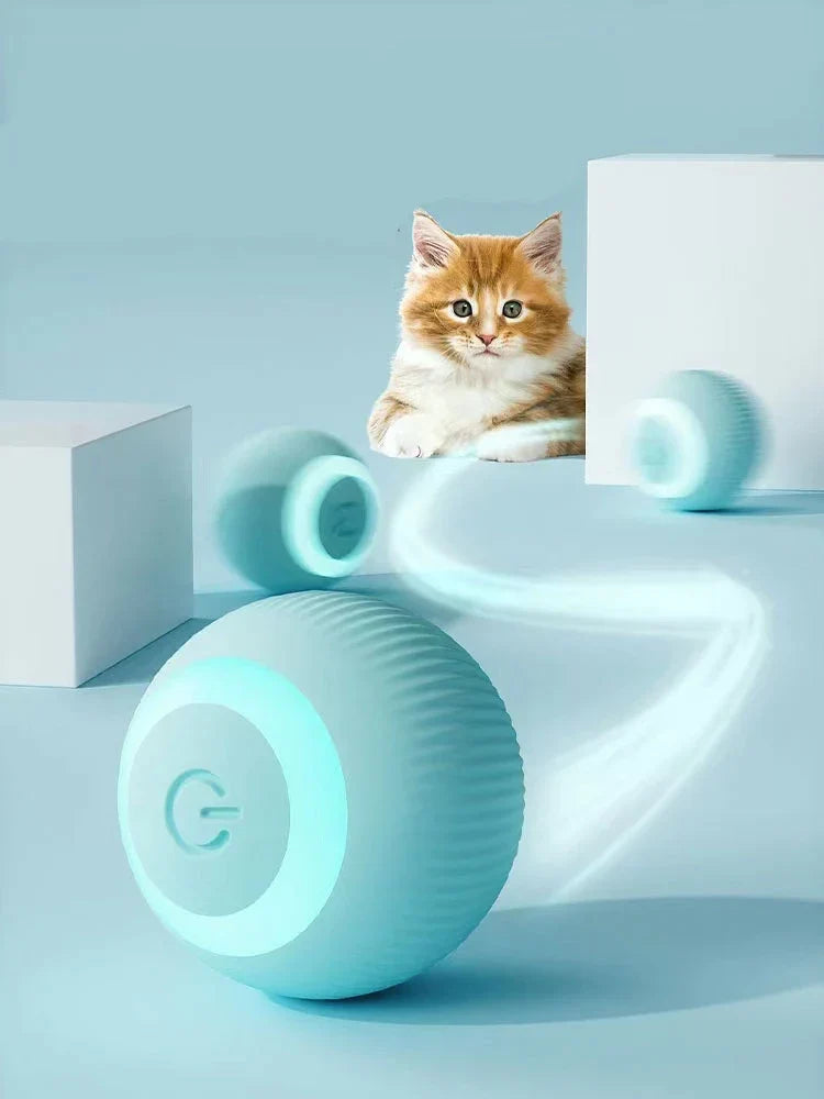 Trendiko Interactive Cat Ball: Silent Rolling Toy