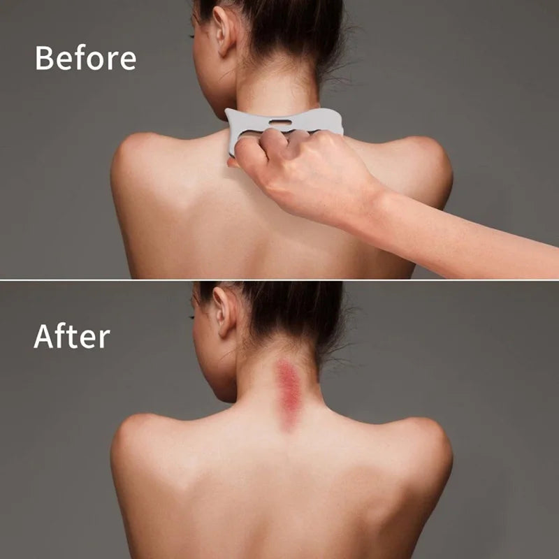 Stainless steel body gua sha scraper – image 5
