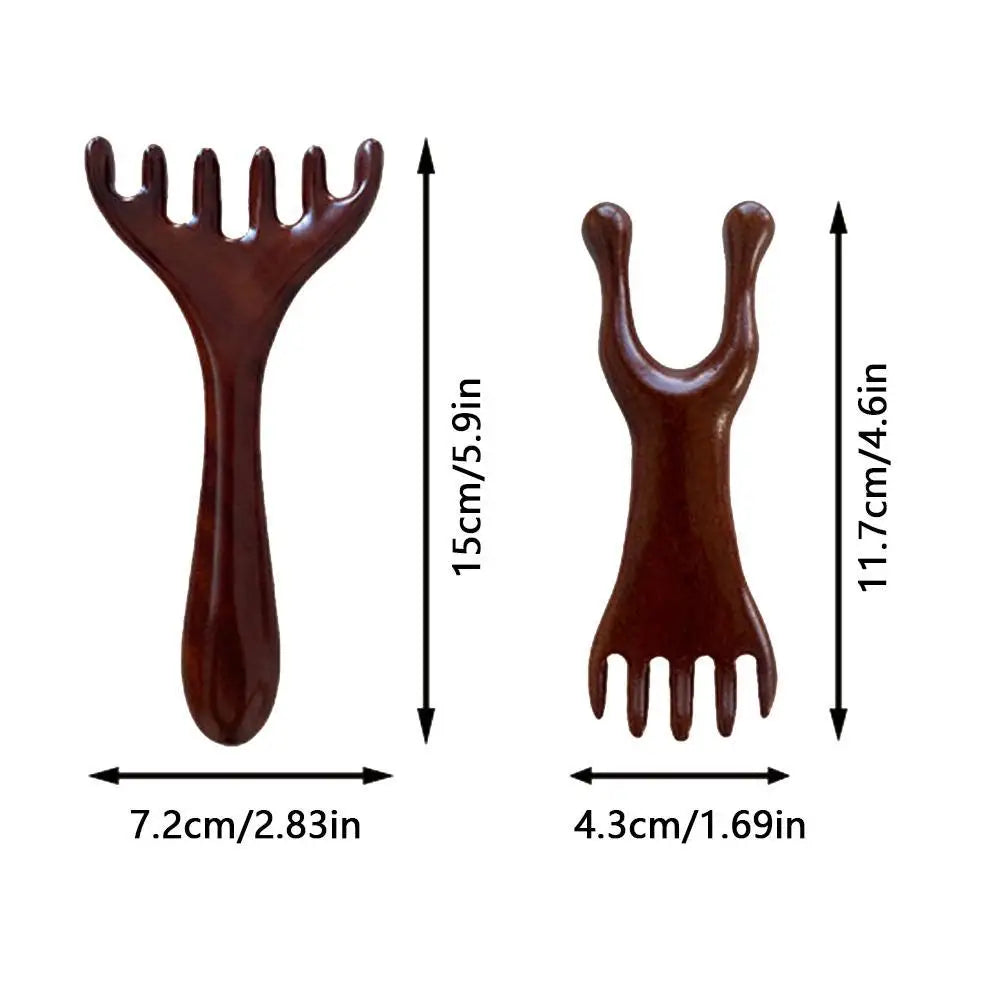 Sandalwood scalp massage comb – image 6