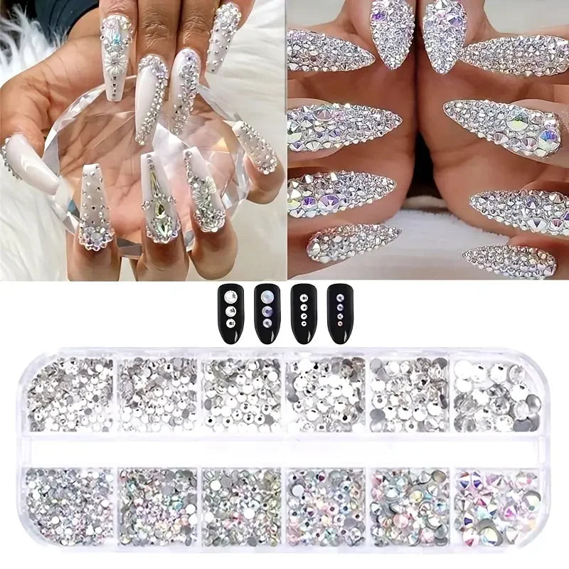 Glass crystal nail rhinestone kit – image 3