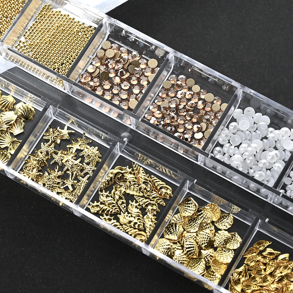 Ocean nail charms mixed set – image 4