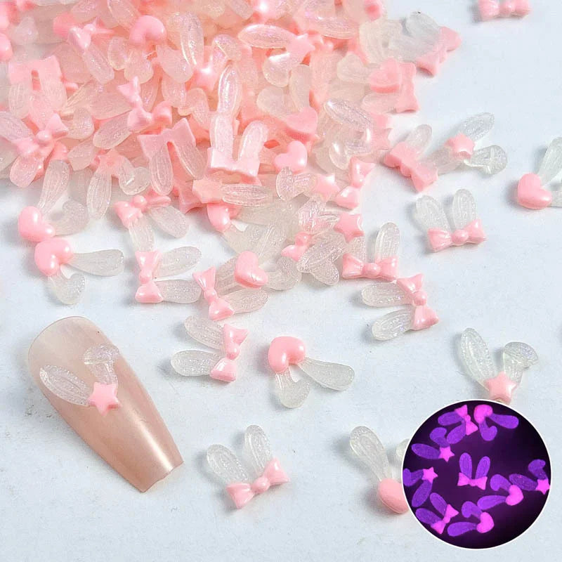 3D aurora bow nail charms – style option 6
