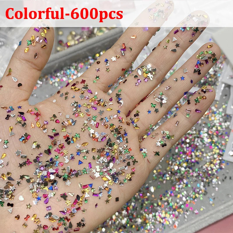 Flat-back nail rhinestones – style option 3