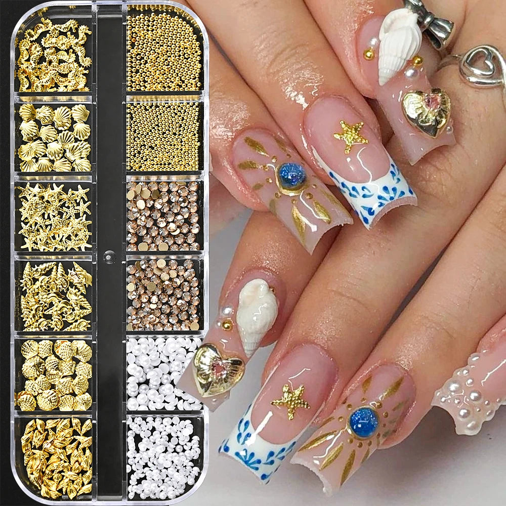 Ocean nail charms mixed set – image 3