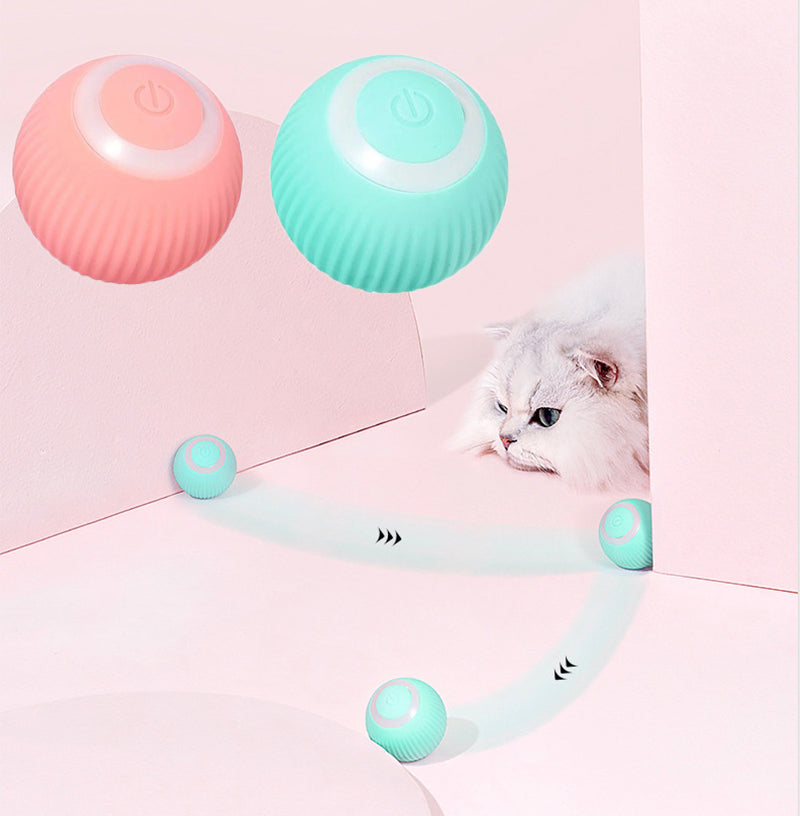 Trendiko Interactive Cat Ball: Silent Rolling Toy