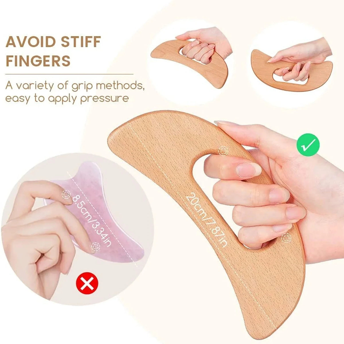 Wooden body gua sha massager – image 6