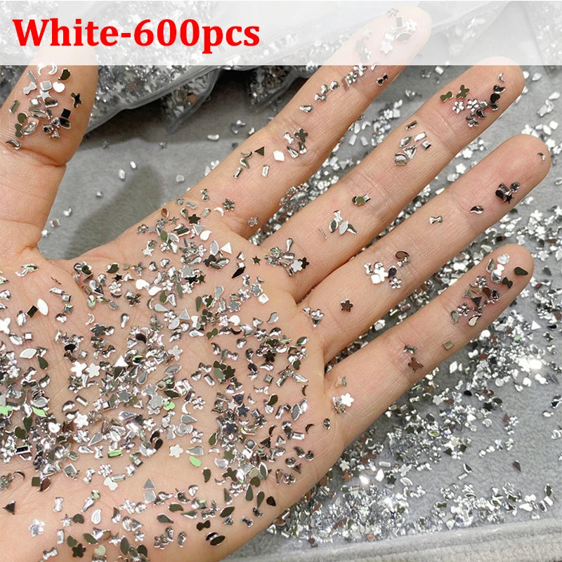 Flat-back nail rhinestones – style option 1
