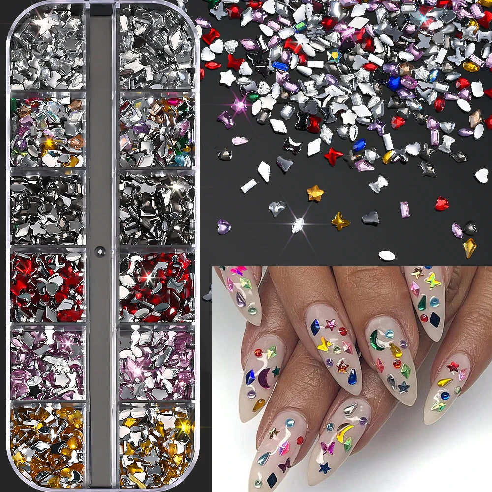 Ocean nail charms mixed set – style option 21