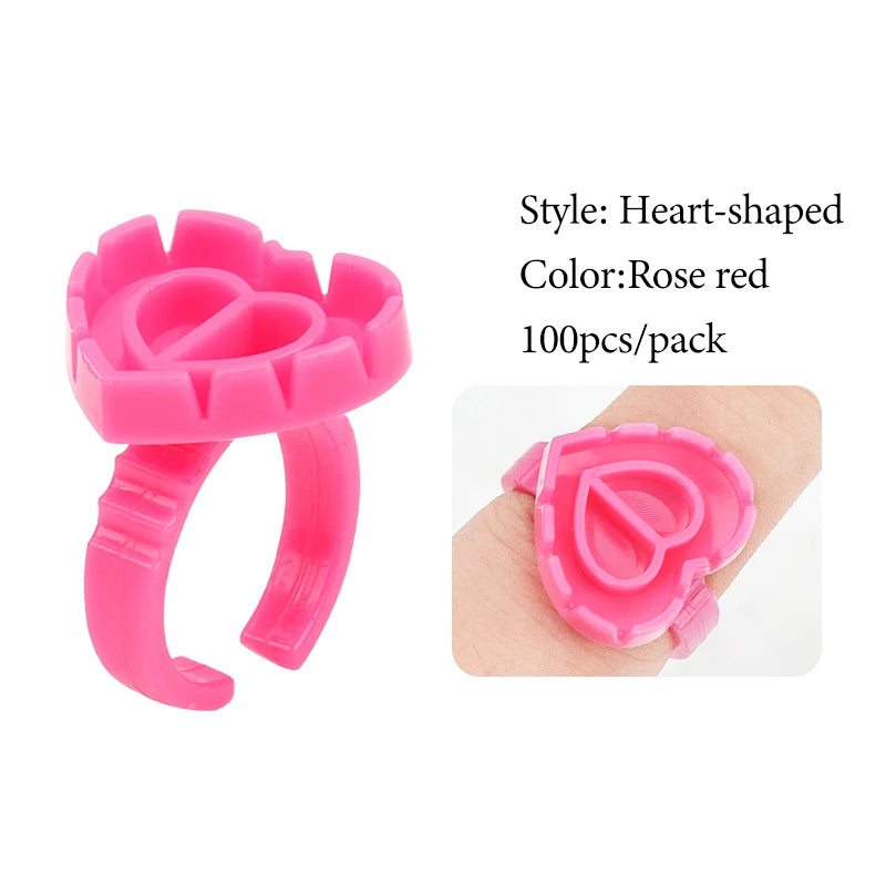 Heart lash glue cups – image 5