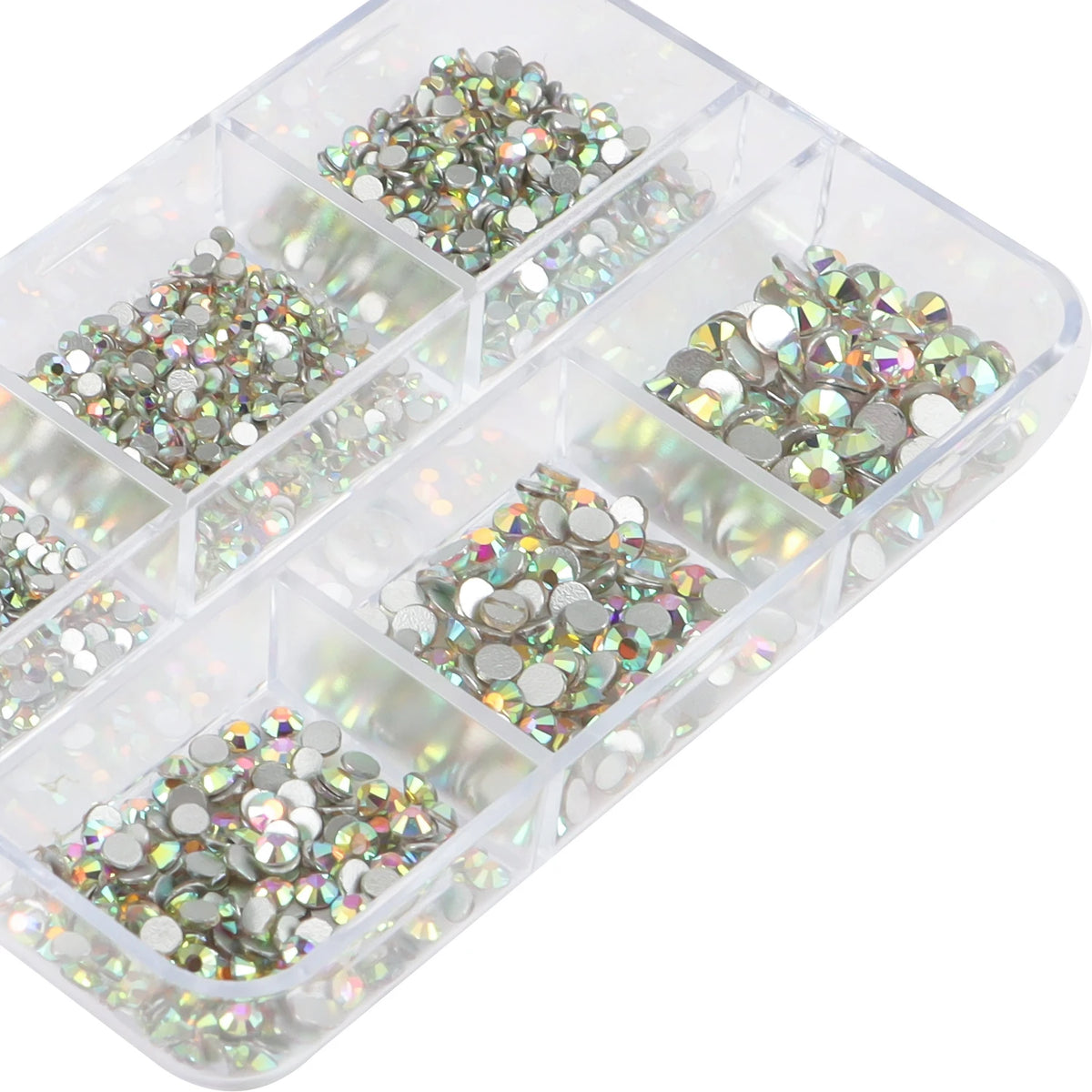 AB and clear crystal nail rhinestones box – image 3