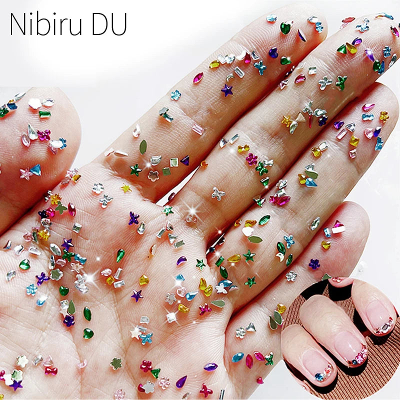 Flat-back nail rhinestones