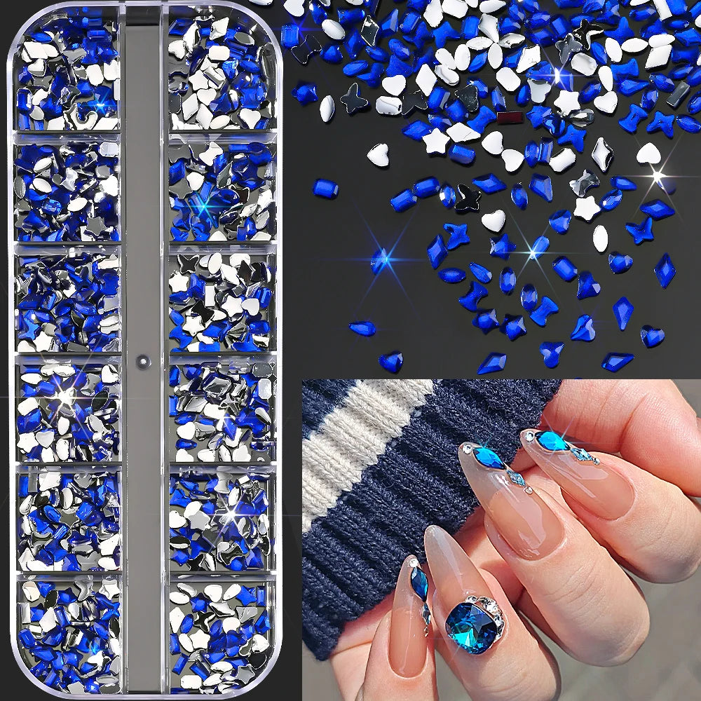 Ocean nail charms mixed set – style option 1