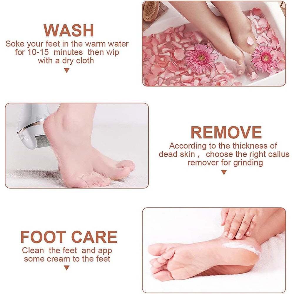 Rechargeable electric foot file