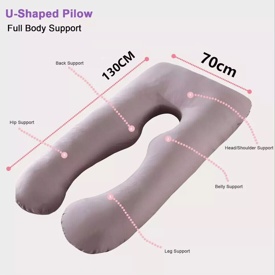 U-shaped body pillow