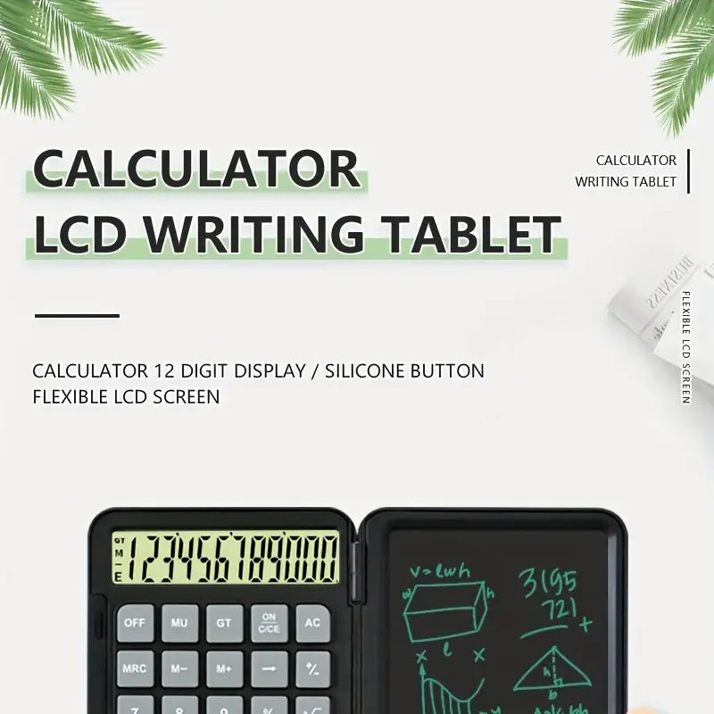 Trendiko 2-in-1 LCD Writing Calculator & Notepad