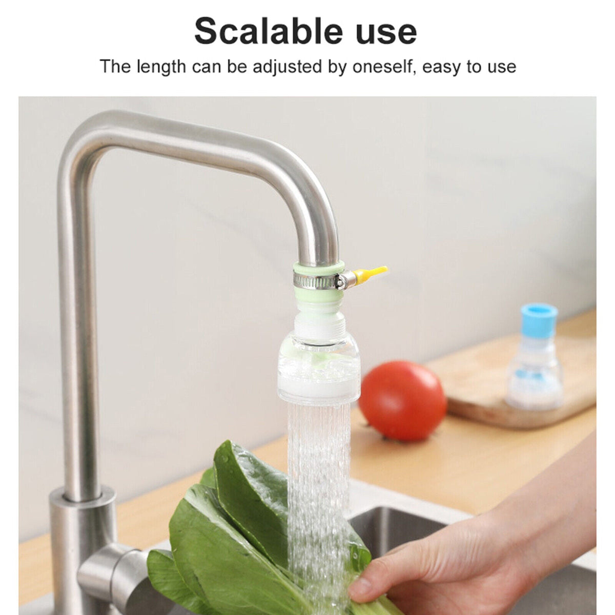 Rotating faucet attachment